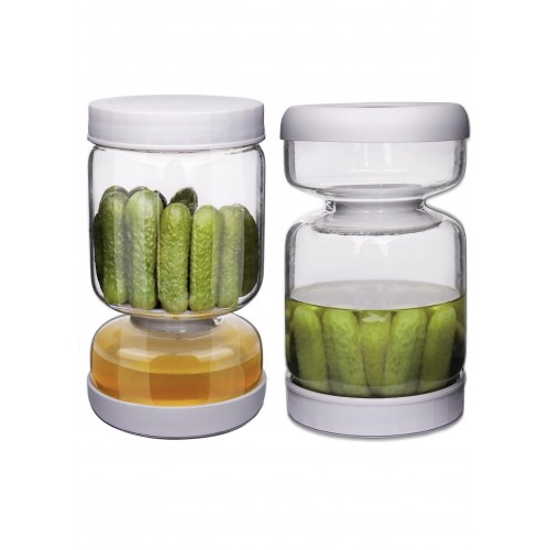 Glass Pickle Jar